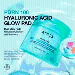 [anua] PDRN 100 Hyaluronic Acid Glow Pad 180ml 60ea 3