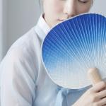 [PyunkangYul] Indigo Hanji Round Fan 3