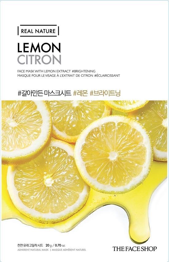 [Thefaceshop] REAL NATURE MASK SHEET LEMON x 10pc