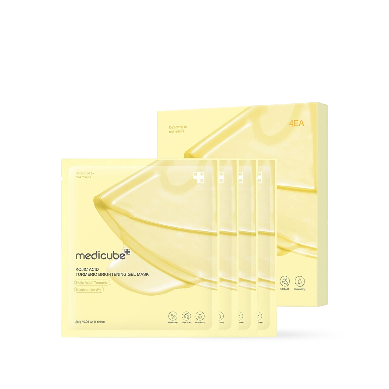 [Medicube] Kojic Acid Turmeric Brightening Gel Mask 4EA