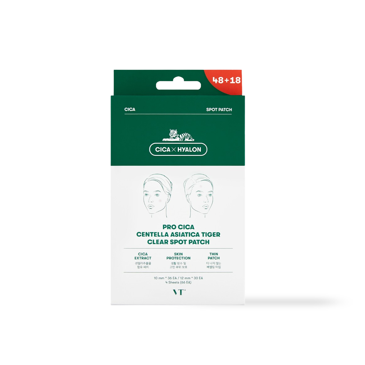 [VT Cosmetics] PRO CICA Centella Asiatica Tiger Clear Spot Patch 66ea