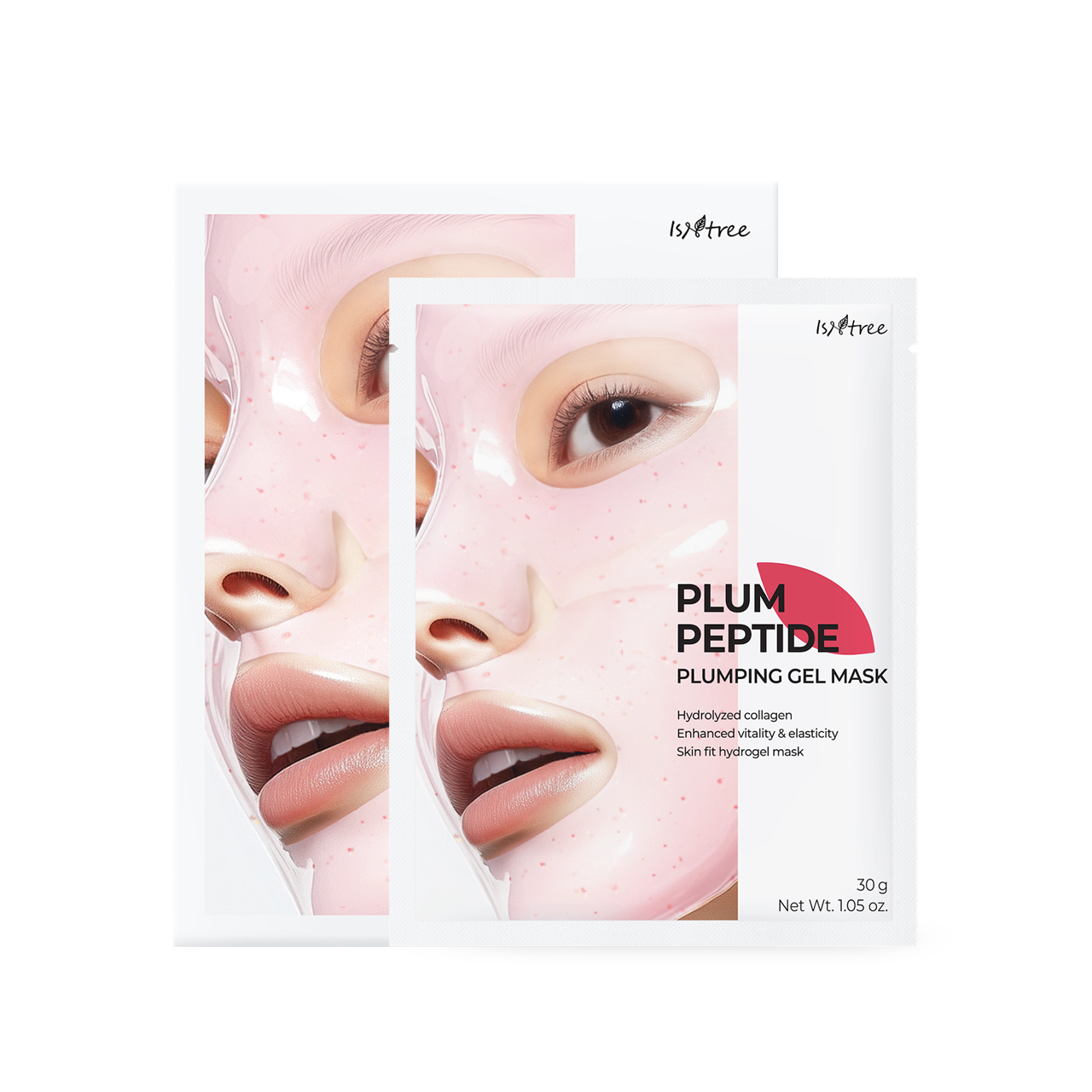 [Isntree] Plum Peptide Plumping Gel Mask 30g*4ea