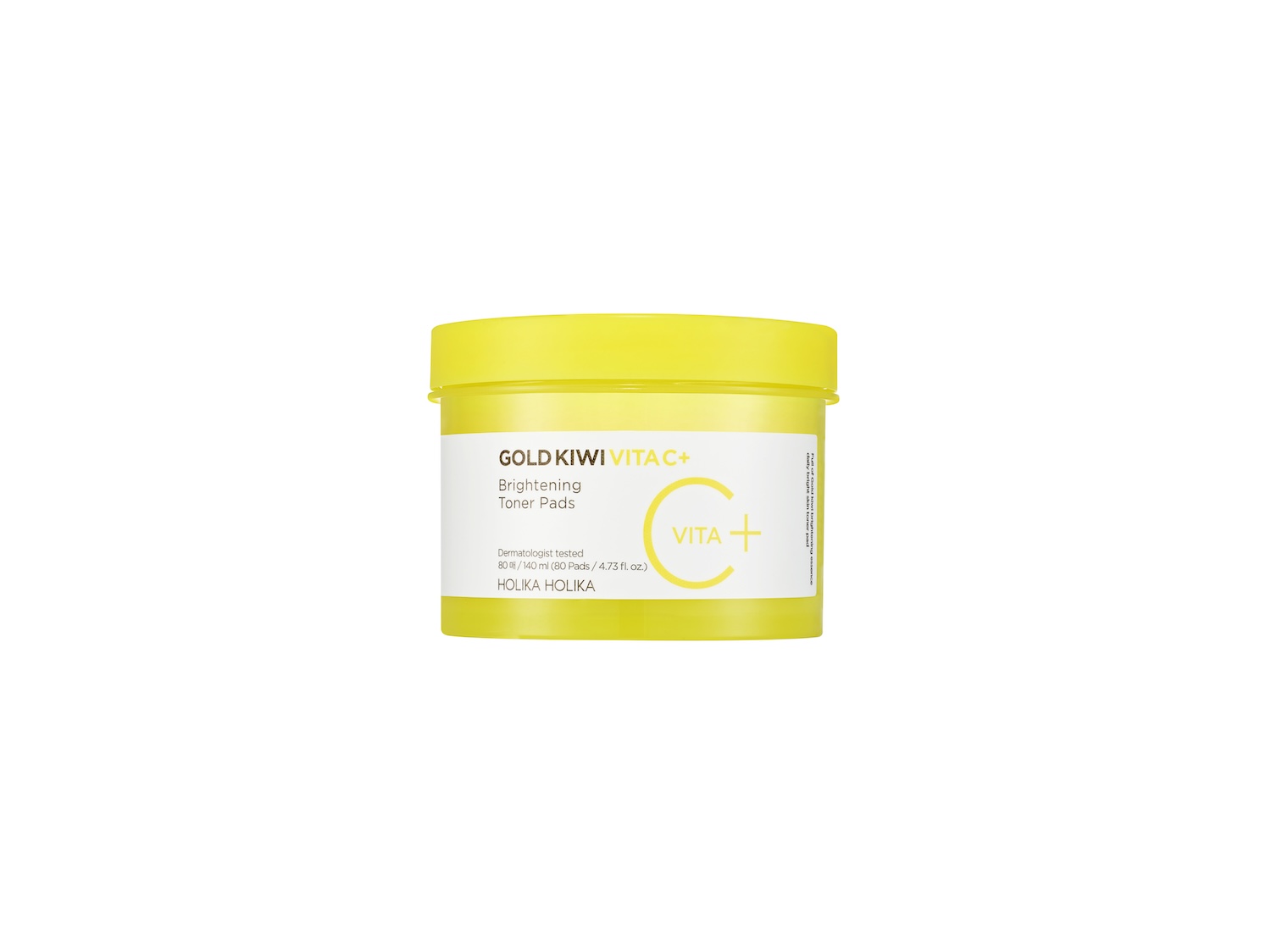 [HolikaHolika] Gold Kiwi Vita C Plus Brightening Toner Pad 80pcs