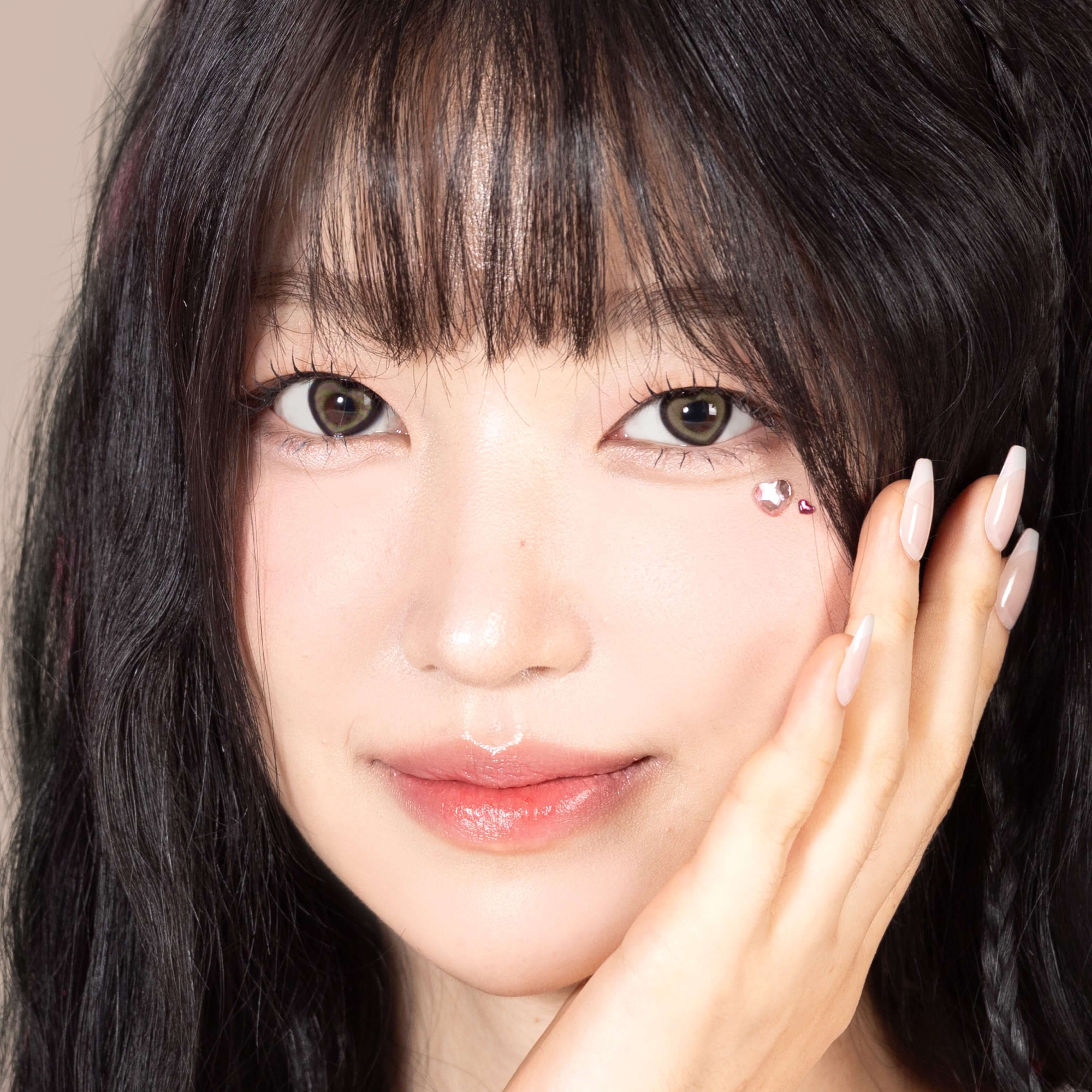 [cocoview] AXIAL FIXED Heart Ruri Brown 1month 0.00D 1ea/1Vial