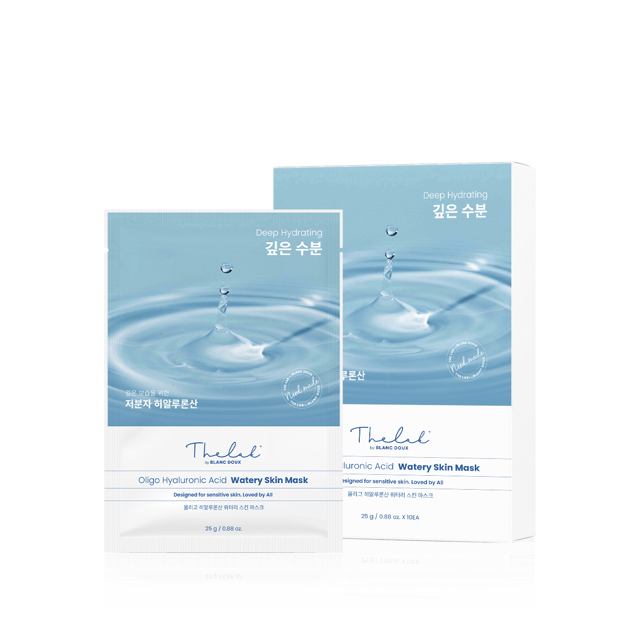 [THE LAB by BLANC DOUX] Oligo Hyaluronic Acid Watery Skin Mask 10p