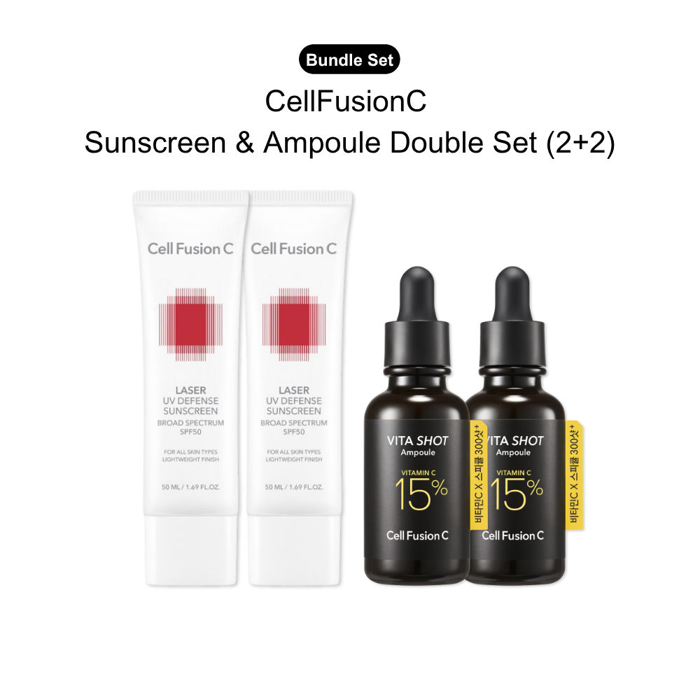 [CellFusionC] 1+1 Laser UV Defense Sunscreen OTC 50ml+50ml - 50ml+50ml